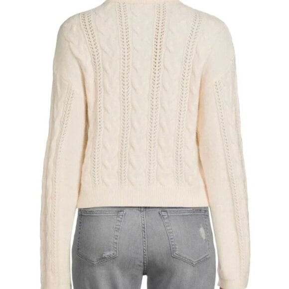 NWT Lea & Viola Bow Cable Knit Sweater - Picture 2 of 5